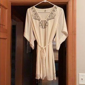 Greek Inspired, jeweled tie dress